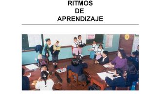 MOD VII - RITMOS DE APRENDIZAJES