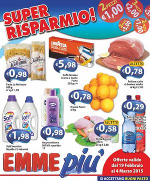 Volantino Emmepiu Dal 19 Febbraio Al 4 Marzo