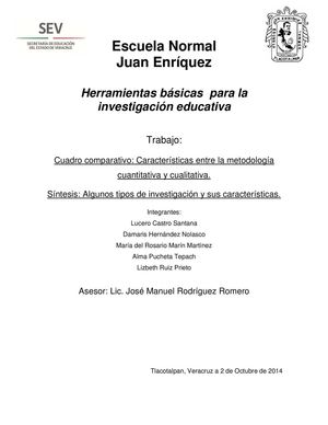 Características Entre La Metodología Cuantitativa Y La Cualitativa