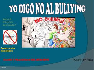 Yo Digo No Al Bullying
