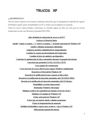 Trucos Xp