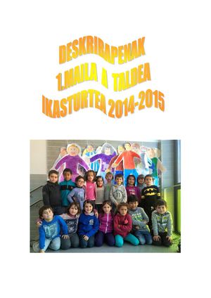 Deskribapenak 1.maila A 2015