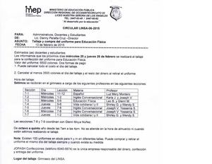 Uniforme De Educacion Fisica