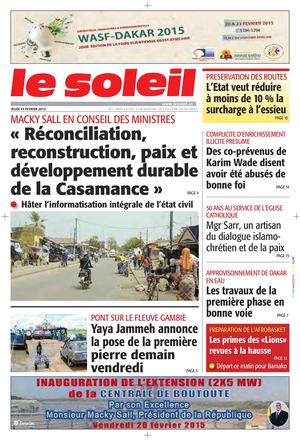 Edition Du 19 Février 2015