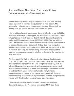 Scan and Name at the Copier, Then View Your Documents Across all of Your Devices.