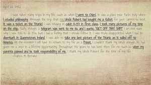 Titanic Scrapbook:Francis (Father Frank) Browne