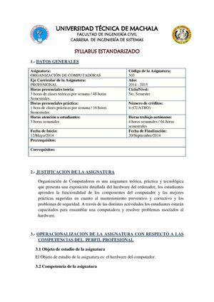 Organizacion Computadoras