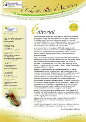 Echo Des Sites N°61 Janv 2015