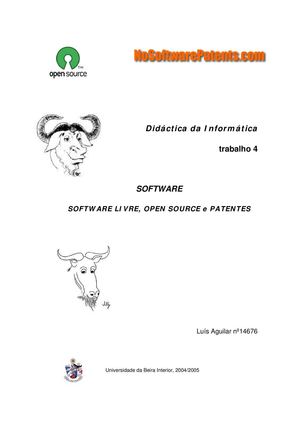 Software Livre E Patentes