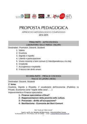 Proposta Pedagogica Inviata