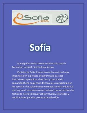 Que Significa Sofía