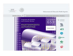 Mantenimiento Automotriz Acuerdo 653