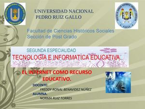 El Internet Como Recurso Educativo