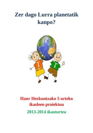 Zer dago Lurra planetatik kanpo?