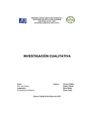 Definición Y Características De La Investigación Cualitativa