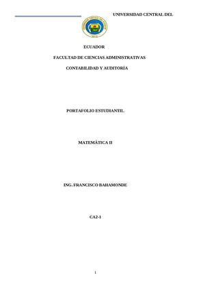 Portafolio De Matemáticas