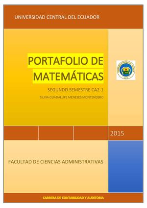 Portafolio Matematicas Ca2 1 Silvia Meneses