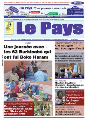 LEPAYS N°5799 du lundi 23 février 2015