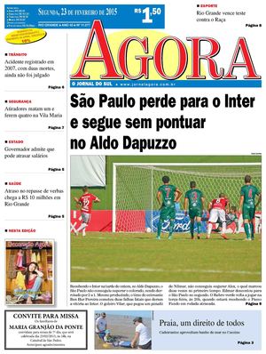 Jornal Agora - Edição 11077 - 23 de Fevereiro de 2015