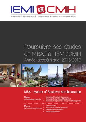 MBA2 - Programme 2015/2016