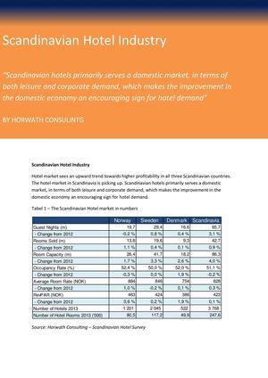 Calaméo - Scandinavian Hotel Industry 2013 Survey