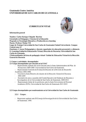 curriculi tutor del curso
