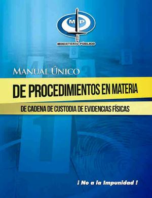 Manual Cadena De Custodia