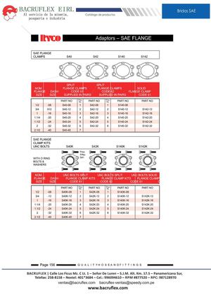 Bridas Hidraulicas SAE