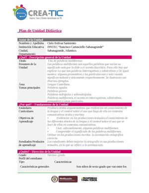 Unidad Didactica Cielo Terminado