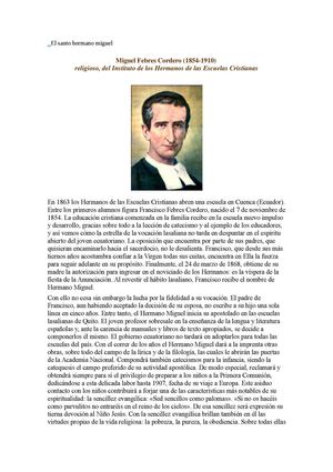 El Santo Hermano Miguel