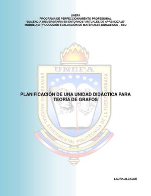 Planificacion Unidad Didactica Teoria de Grafos