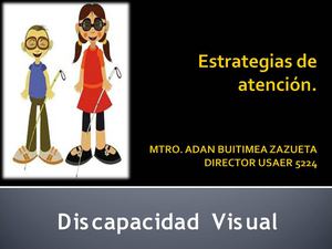 Estrategias De Atención para Discapacidad Visual
