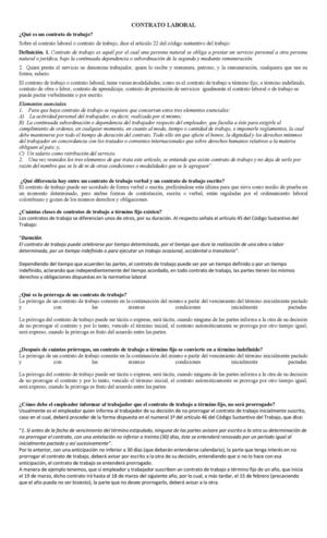 Tipos De Contratos En Colombia