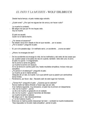 EL PATO Y LA MUERTE - WOLF ERLBRUCH