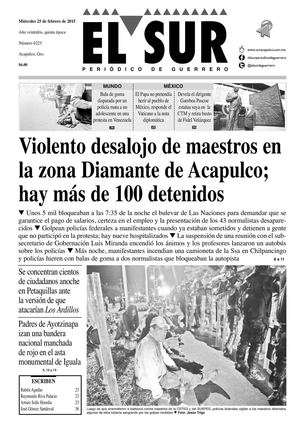 El Sur Miercoles 25022015