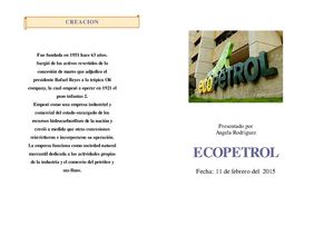 Folleto Ecopetrol