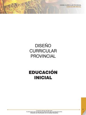 Diseño Curricular Nivel Inicial 2015
