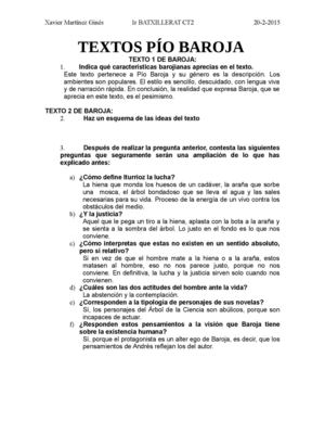 Trabajo sobre Baroja