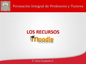 Recursos de Moodle