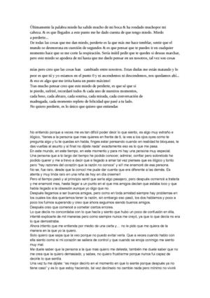 ÚLtimamente La Palabra Miedo Ha Salido Mucho De Mi Boca