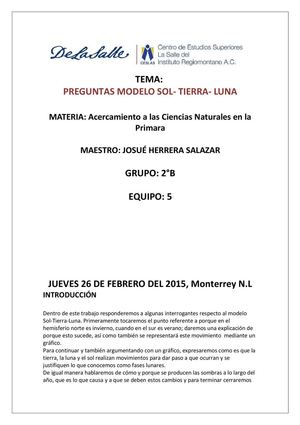 Preguntas Modelo Sol Tierra Luna