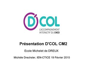 Présentation Dcol - REP+ CM2
