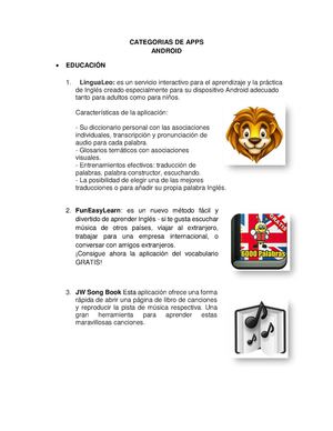 Categorias De Apps