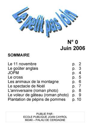 Le petit pas loin, n° 0