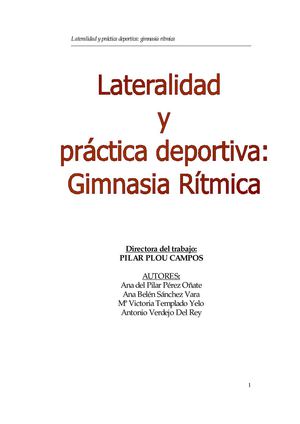 Lateralidad Y Movimeinto