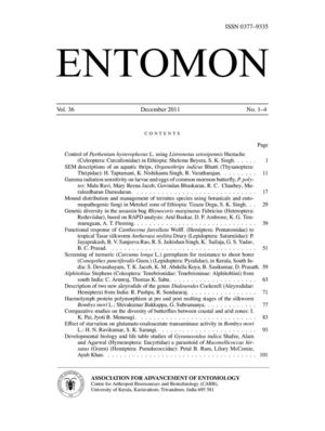 Entomon 36(1-4)