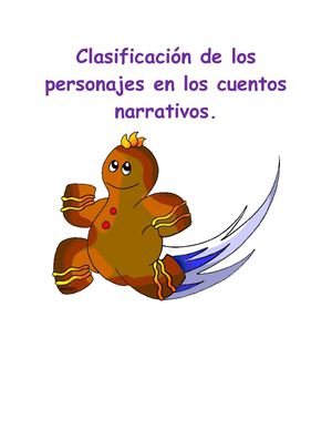 Clasificación De Los Personajes En Los Cuentos Narrativos