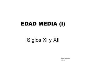 Edad Media (I)