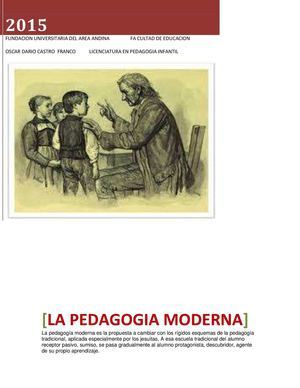 La Pedagogia Moderna