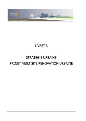 Livret 3 Strategie Urbaine Arras